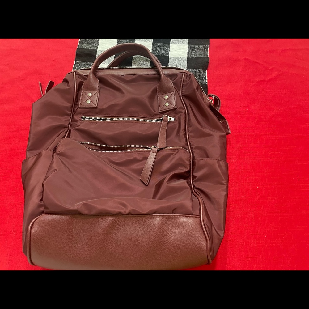 Wild Fable Nylon Backpack/purse style Maroon